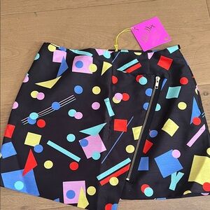 Japanese brand lilLilly geometric print skirt